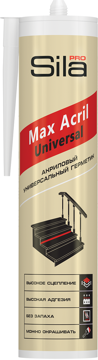 Герметик акриловый Sila PRO Max Acril Universal белый 290мл