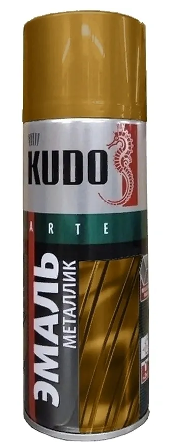 Краска-спрей металлик вечное золото 520мл KUDO