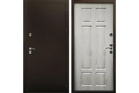 Дверь входная металлическая /ТЕРМО/СИБИРЬ/960/R (Антик- Дуб седой)