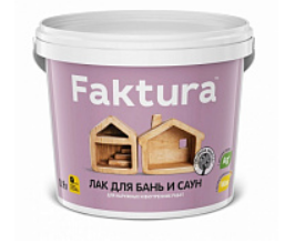 Лак FAKTURA  для бань/саун 0,9л