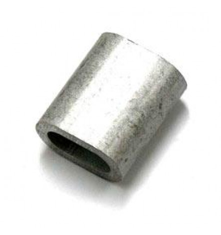 Зажим канатный алюминиевый (втулка) 6 мм