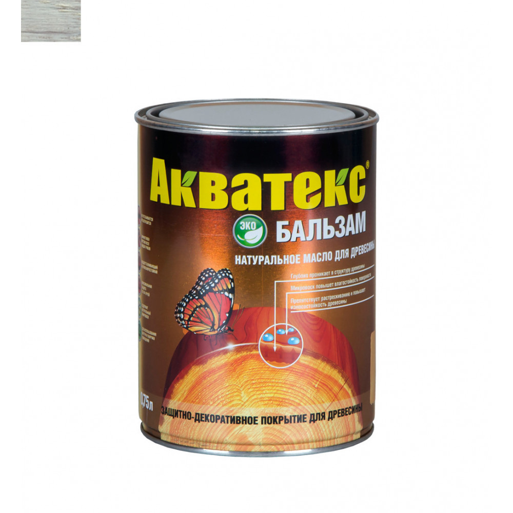 Масло натуральное для древесины Акватекс бальзам тик 0,75