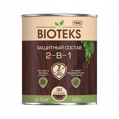 Защитный состав 2-в-1 BIOTEKS бесцветный 0,8л