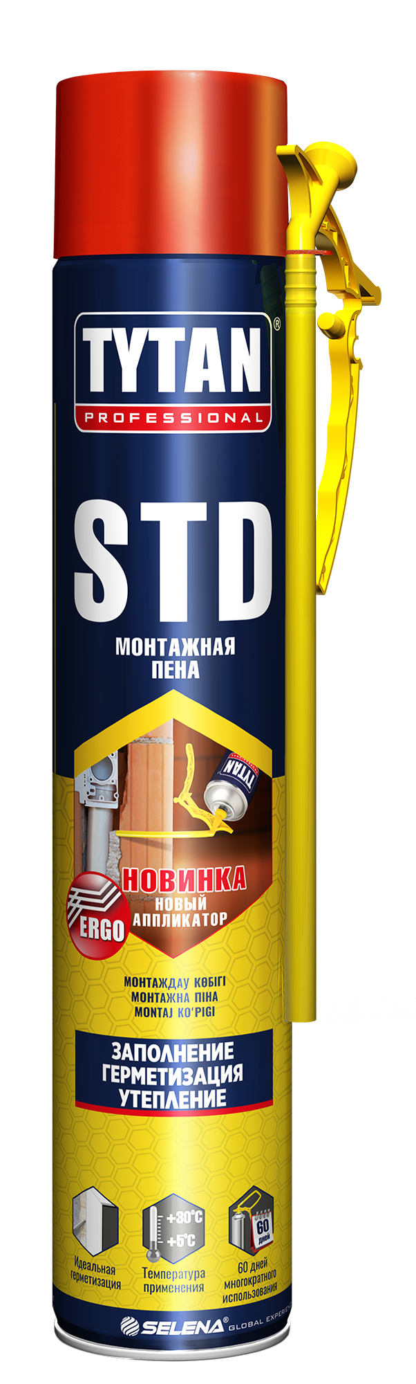 Пена монтажная Тytan Professional STD Эрго 750 мл