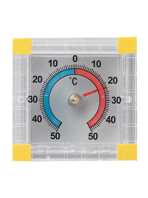 Термометр оконный биметаллический ТББ квадр блистер Хозсервис