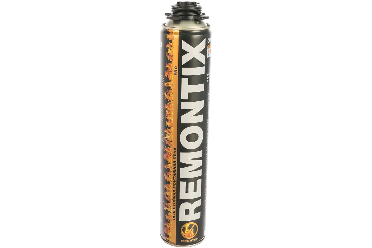 Пена монтажная пистолетная огнестойкая REMONTIX PRO 750 мл