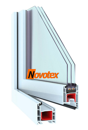 NOVOTEX Techno ECO 58мм с уплотнением(Окно) 1200х1300 