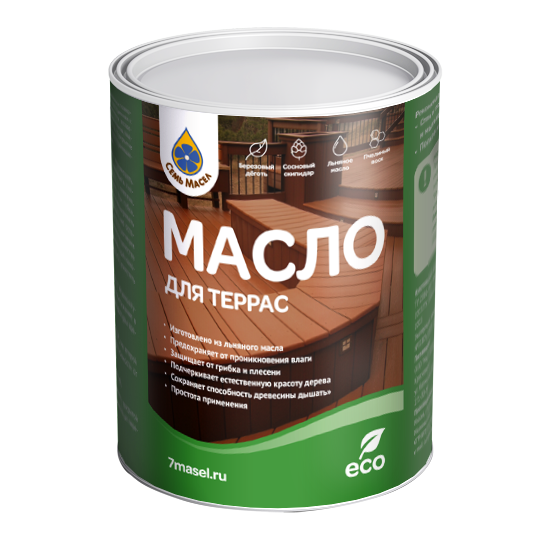 Масло для террас 0,2л (7 масел)