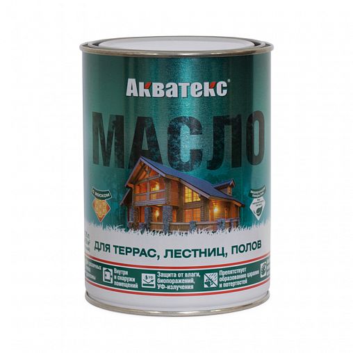 Масло для террас/лестниц/полов АКВАТЕКС бесцвет 2,5л