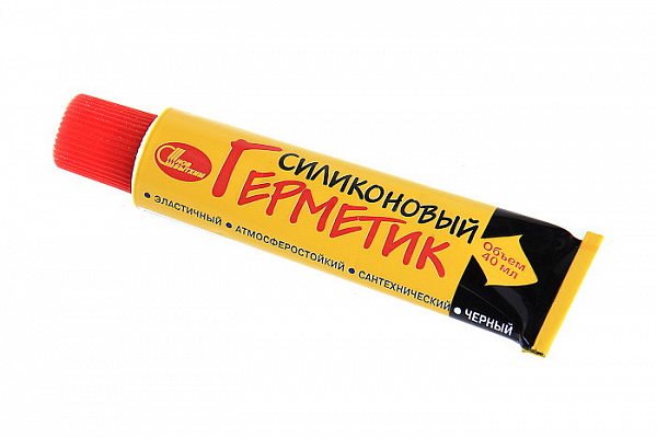 Герметик силиконовый черный 40мл туба (Петрохим)