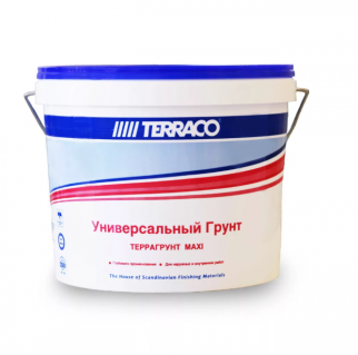 Террагрунт МАКСИ универсальная прозрачная, проникающая грунтовка, 10л