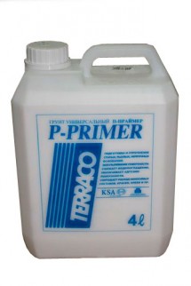 P-PRIMER, 4 л , проникающая грунтовка на акриловой основе 