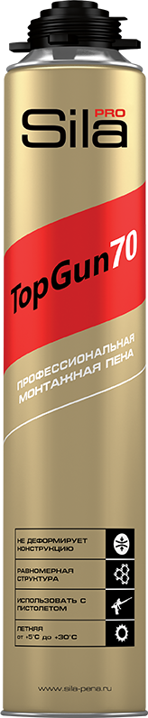 Пена монтажная профессиональная Sila Pro TopGun 70, 880мл.