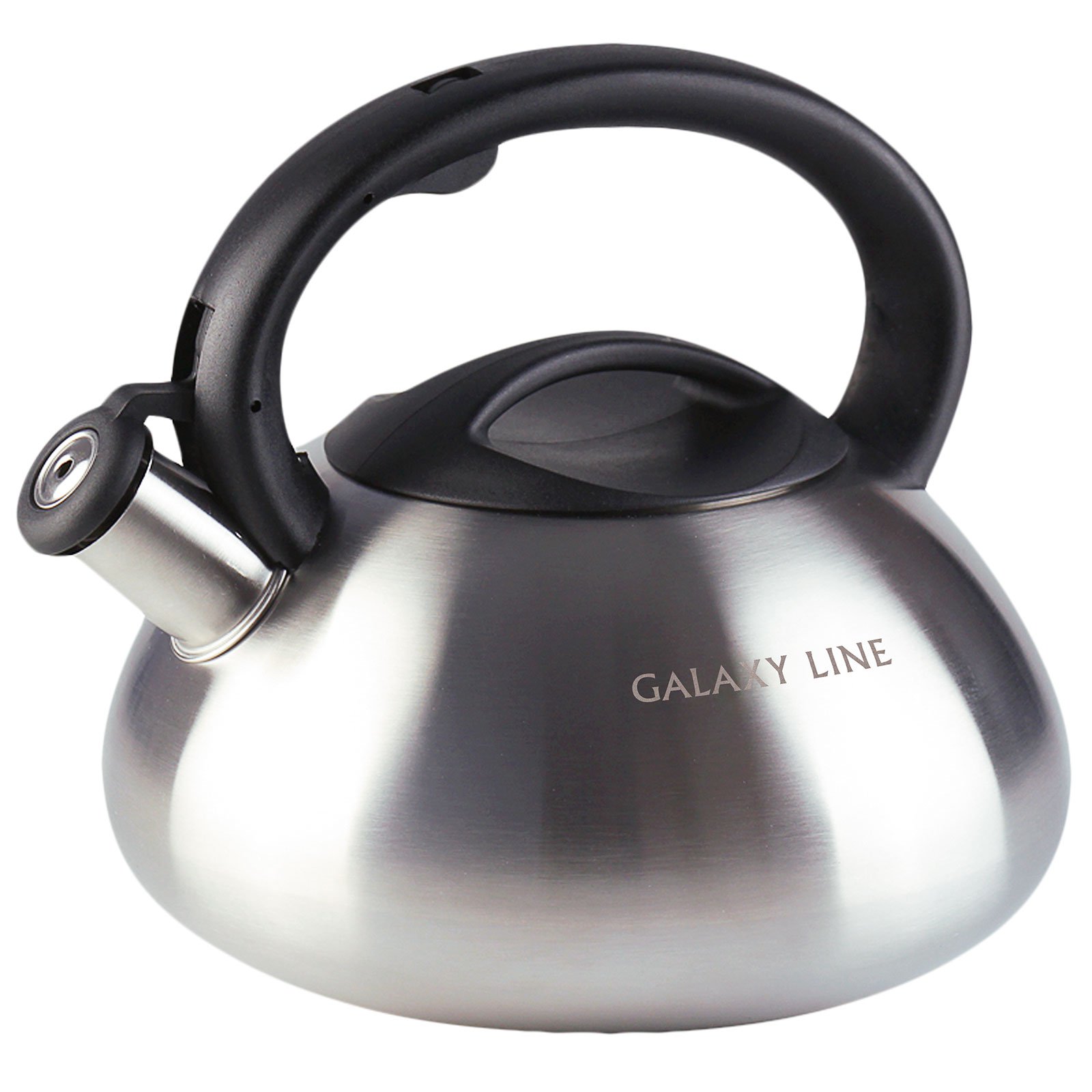 Чайник со свистком  Galaxy LINE GL 9212 (3л.,высококачественная нержавеющая сталь)