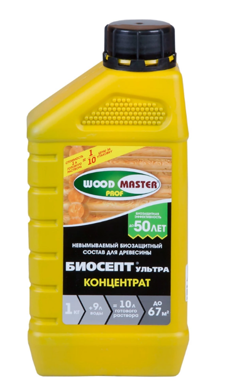 Состав биозащитный для древесины Биосерт Ультра концентрат 1кг