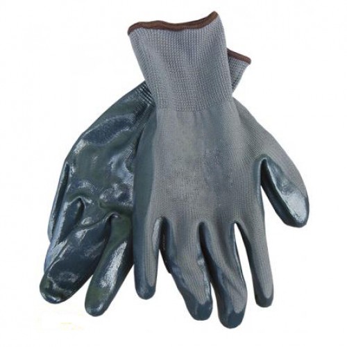 Перчатки серые прорезиненные L-308