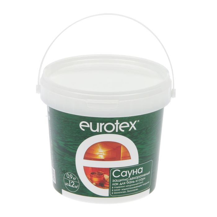 Лак защитный для дерева Eurotex сауна 0,9 кг