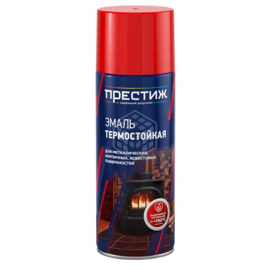 Краска-спрей ТЕРМОСТОЙКАЯ Белая 425мл, Престиж