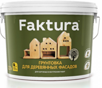 Грунтовка FAKTURA  для деревянных фасадов антисептическая 2.7л