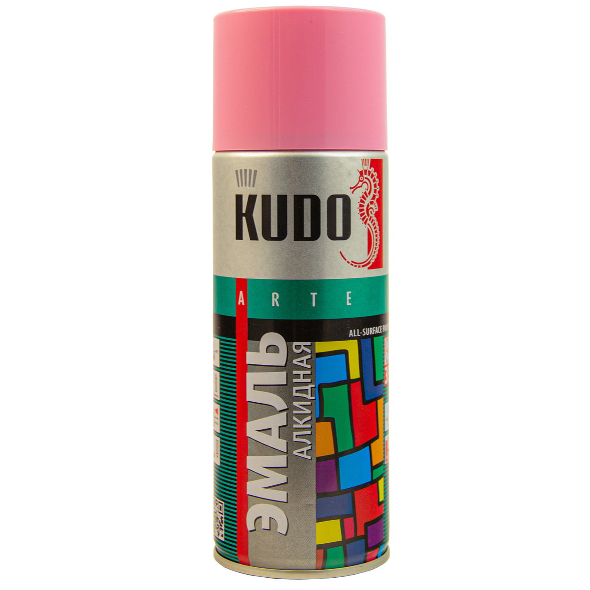 Краска-спрей розовая 520мл KUDO