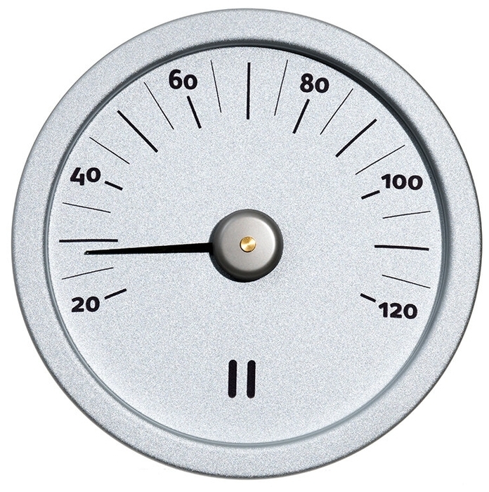 Термометр круглый алюминиевый механический Rento (алюминий)