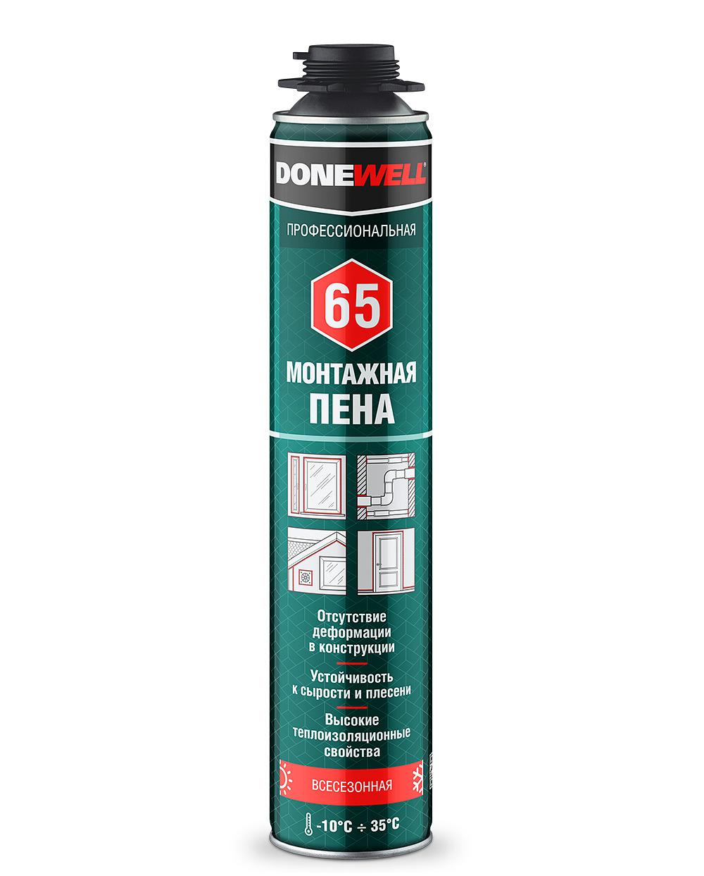 Пена монтажная DONOWELL 65 1000мл всесезок КУДО